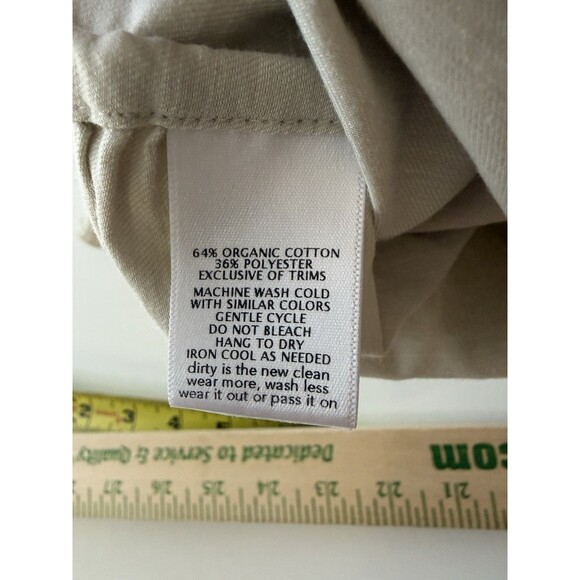 Toad & Co Women Medium organic cotton tank v neck ruched Zippered Pocket - Picture 9 of 12